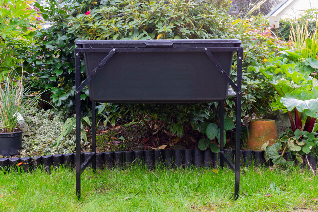 90 Litres Dog Pet Bath & Foldable Metal Stand with Drain Valve-2