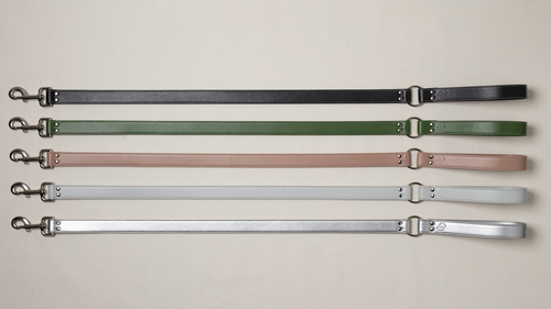 Black apple leather lead