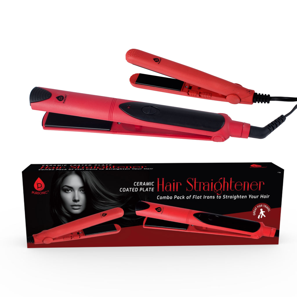 Professional Salon Quality Flat Iron Hair Straightener With A Free Travel Straightener-2